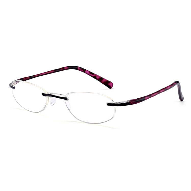 Women Anti Blue-ray Integrated Rimless Presbyopic Glasses, +2.50D