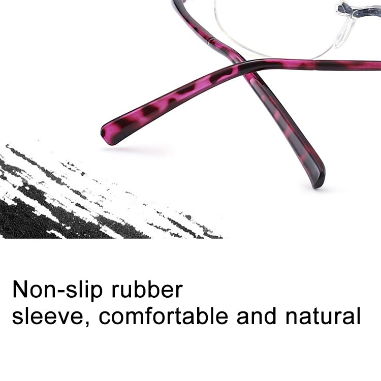 Women Anti Blue-ray Integrated Rimless Presbyopic Glasses, +3.00D