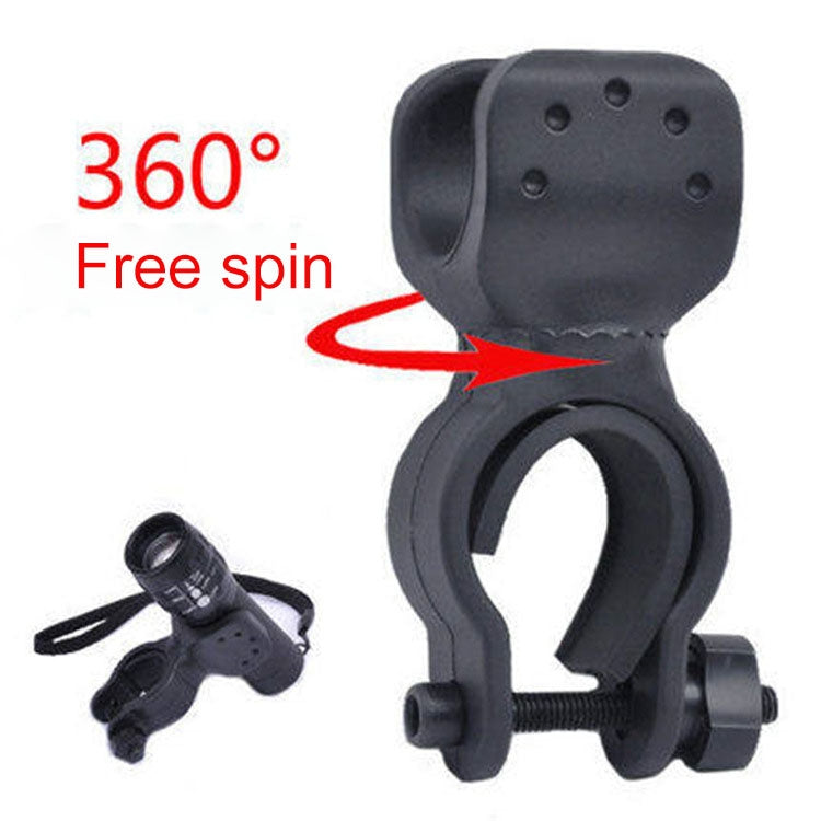 5 PCS 360 Degrees Rotation Mount Holder Clip Clamp, for Bicycle Bike Flashlight