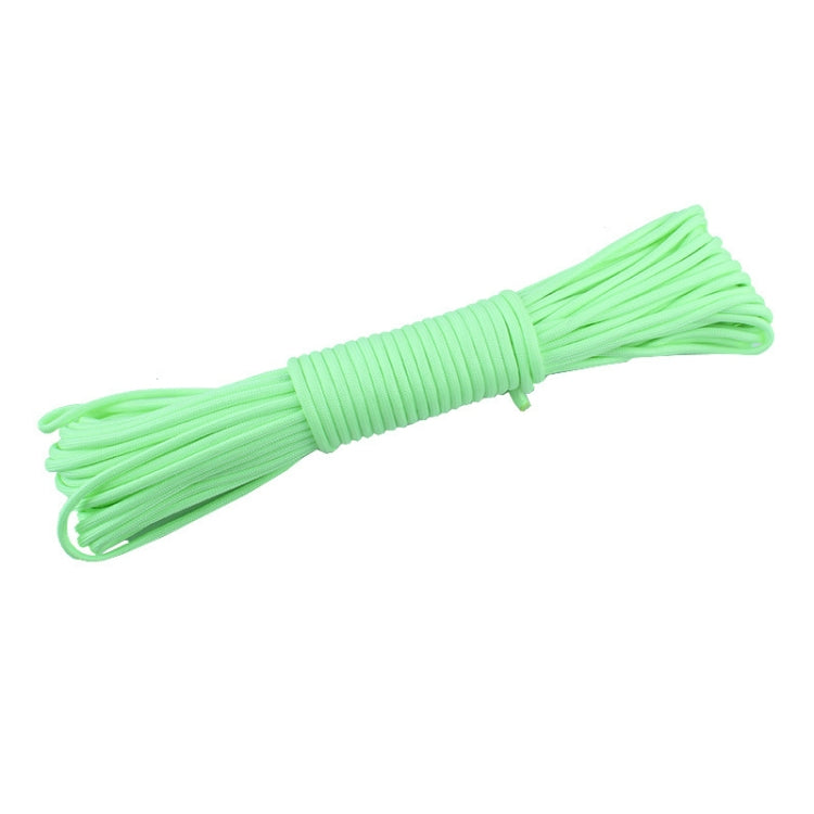 20m 9-Core Nylon+Polyester Full-light Outdoor Camping Tent Rescue Bundled Fluorescent Climbing Rope