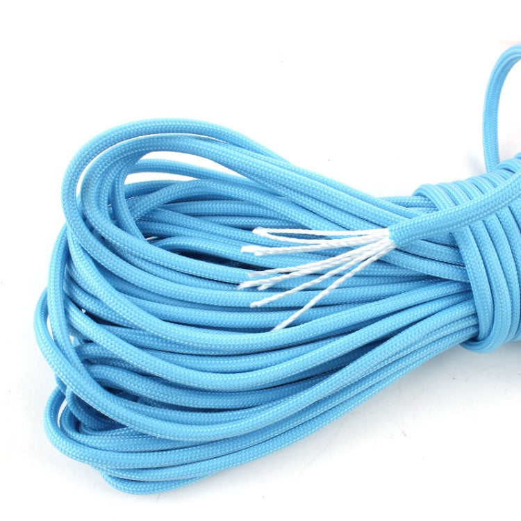 20m 9-Core Nylon+Polyester Full-light Outdoor Camping Tent Rescue Bundled Fluorescent Climbing Rope
