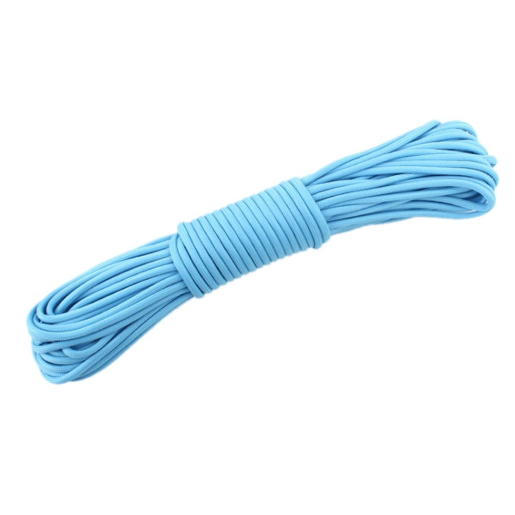 20m 9-Core Nylon+Polyester Full-light Outdoor Camping Tent Rescue Bundled Fluorescent Climbing Rope