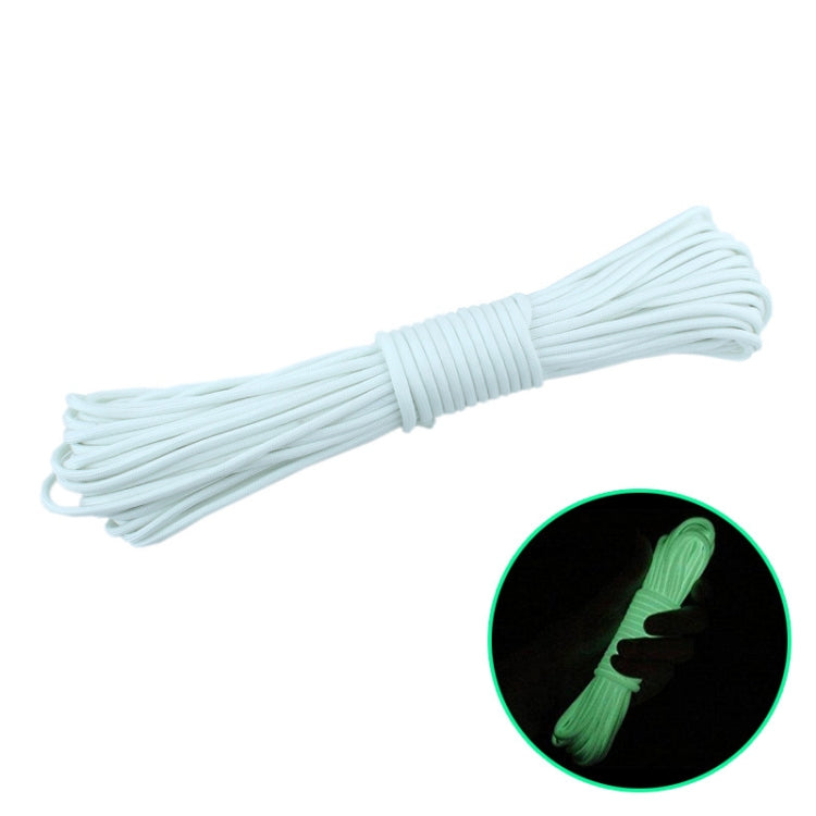 20m 9-Core Nylon+Polyester Full-light Outdoor Camping Tent Rescue Bundled Fluorescent Climbing Rope