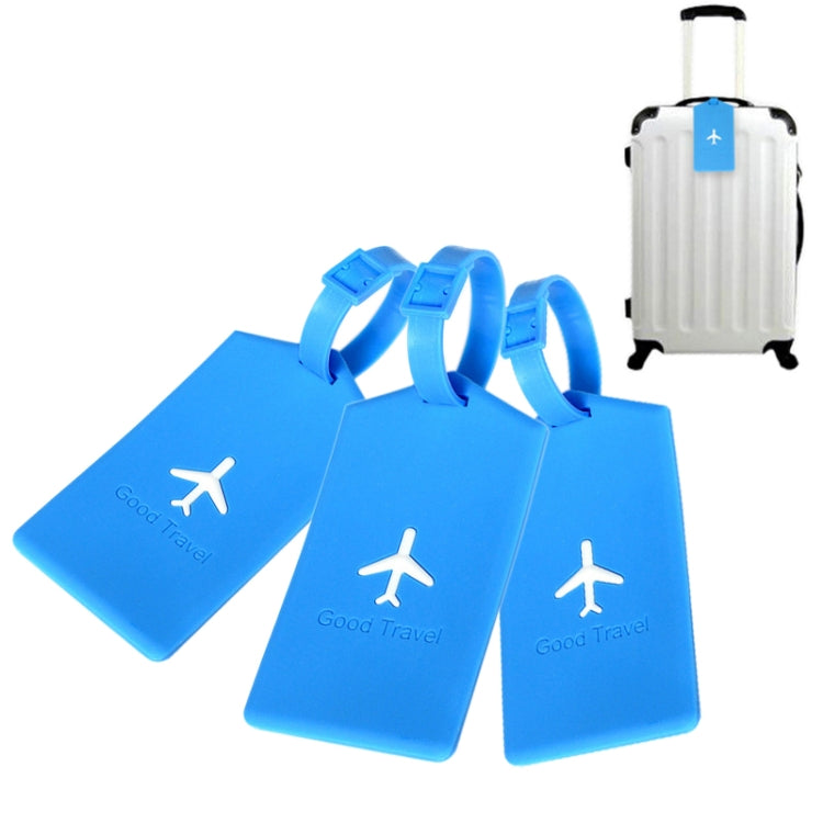 3 PCS Square PVC Luggage Tag Travel Bag Identification Tag