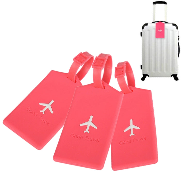 3 PCS Square PVC Luggage Tag Travel Bag Identification Tag