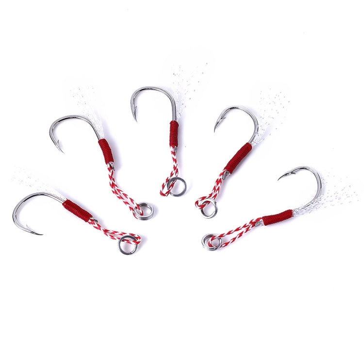 5 PCS Tied Wire Silk Lead Iron Plate Hook Fish Hooks