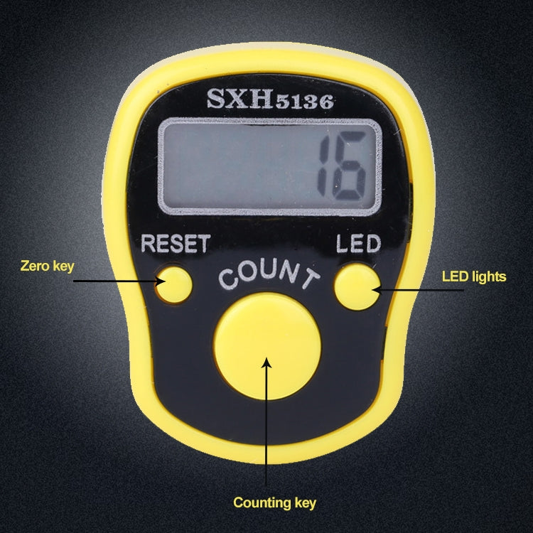 Multifunction Calorie Healthy Digital Electronic Pedometer Step Counter with Waist Clip, High Quality Ring Counter With LED Light, Electronic Finger Ring Counter, Random Color Delivery