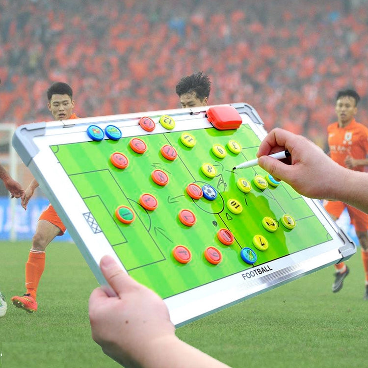 Aluminum Alloy Frame+PVC Double-Sided Magnetic Portable Football  Training Guidance Board