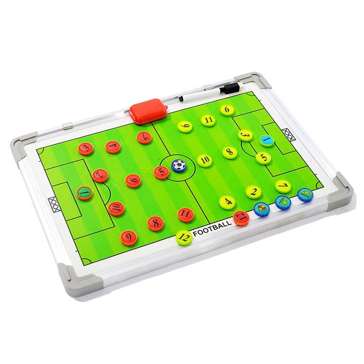 Aluminum Alloy Frame+PVC Double-Sided Magnetic Portable Football  Training Guidance Board