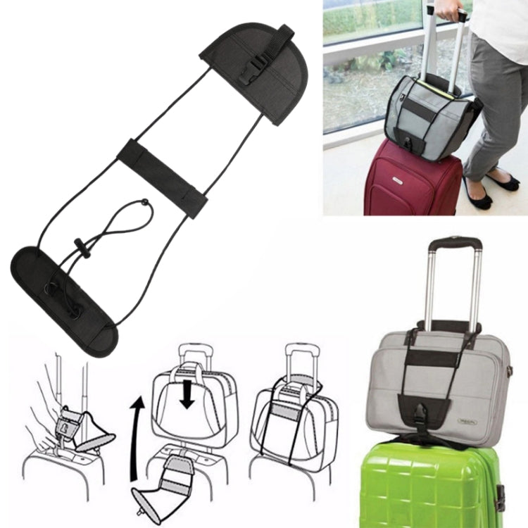 2 PCS Elastic Telescopic Bag Bungee Luggage Strap Fixed Strap