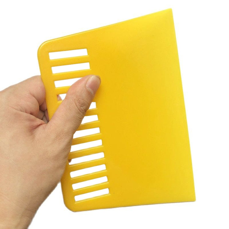 10 PCS Plastic Scraper for Wallpapering, Automotive Glass Foil, Pancakes ï¼ŒDecorating Tool(Yellow)