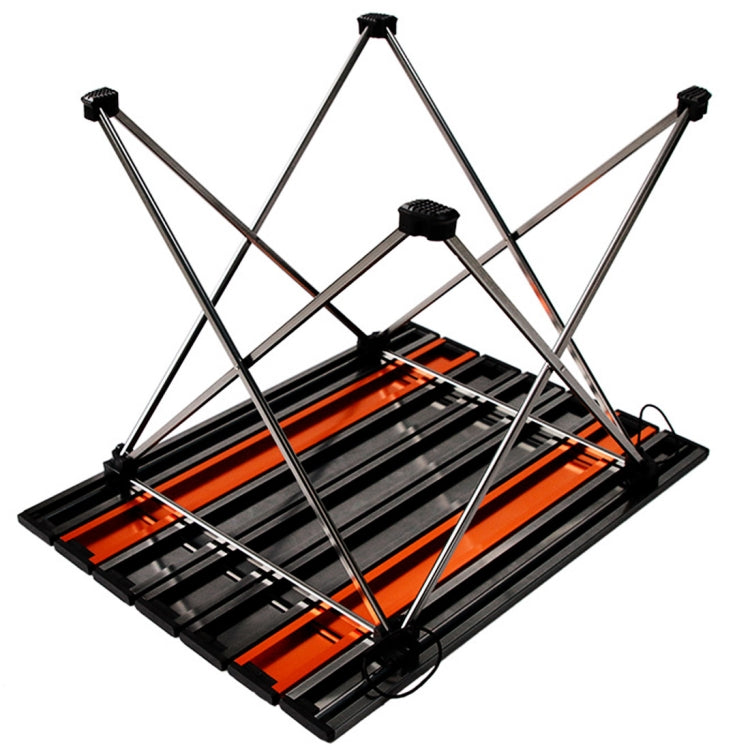 Outdoor Camping Portable Light Folding Table  Aviation Aluminum Picnic Barbecue Table M Size:56x40.5x40.5cm