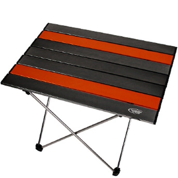 Outdoor Camping Portable Light Folding Table  Aviation Aluminum Picnic Barbecue Table M Size:56x40.5x40.5cm
