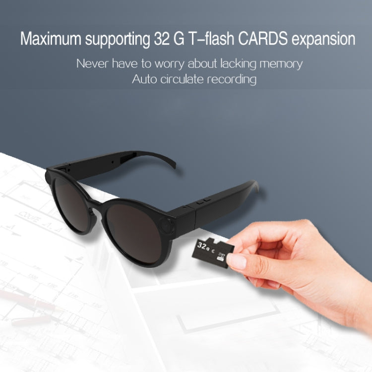 K11 Smart WIFI Glasses, Support 155 degrees Wide-angle & TF Card & USB & Indicator Light