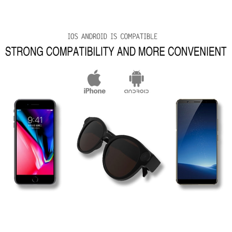 K11 Smart WIFI Glasses, Support 155 degrees Wide-angle & TF Card & USB & Indicator Light