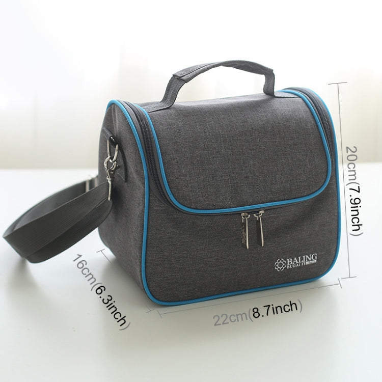 Oxford Cloth Thermal Insulation Cooler Lunch Bag Picnic Bento Box, Size: 22*16*20cm