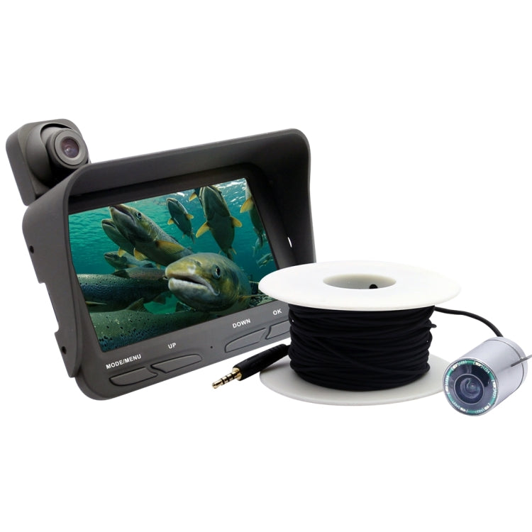 X2B 4.3 inch Color LCD Screen 3.0MP + 2.0MP Double Camera Visual Fish Finder with Night Vision LED Light & 20m Video Cable