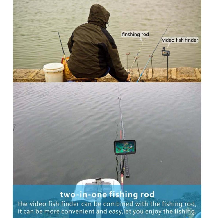 X3 4.3 inch Color LCD Screen 2.0MP Camera Visual Fish Finder with Night Vision LED Light & 30m Video Cable