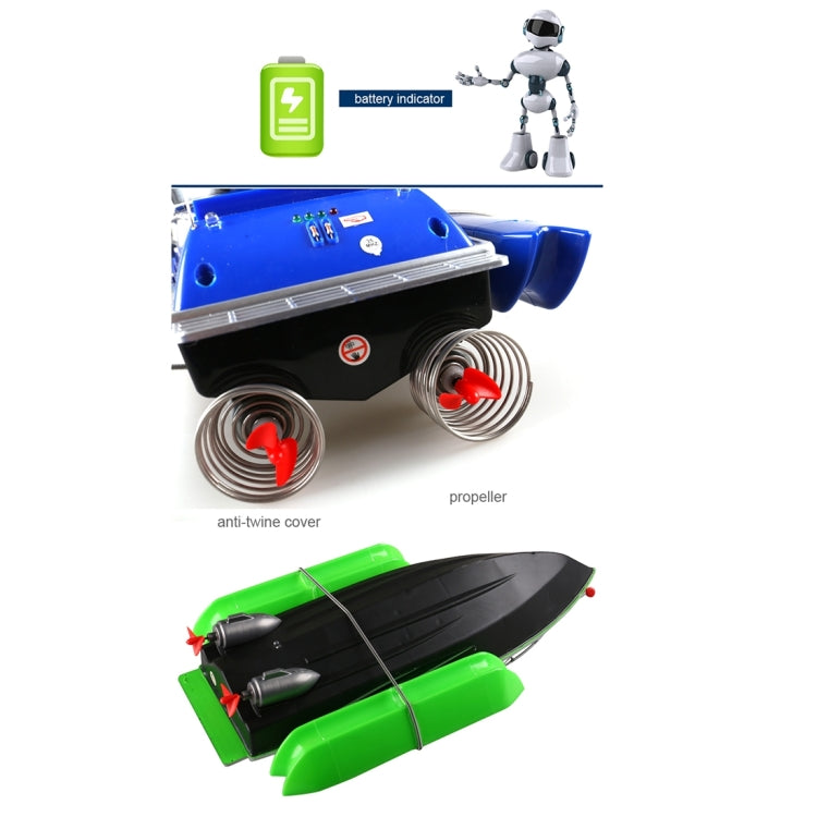 Electric Wireless Remote Control Fishing Bait Boat with Remote Controller(Green)