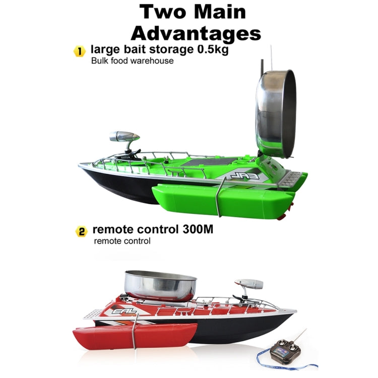 Electric Wireless Remote Control Fishing Bait Boat with Remote Controller(Green)