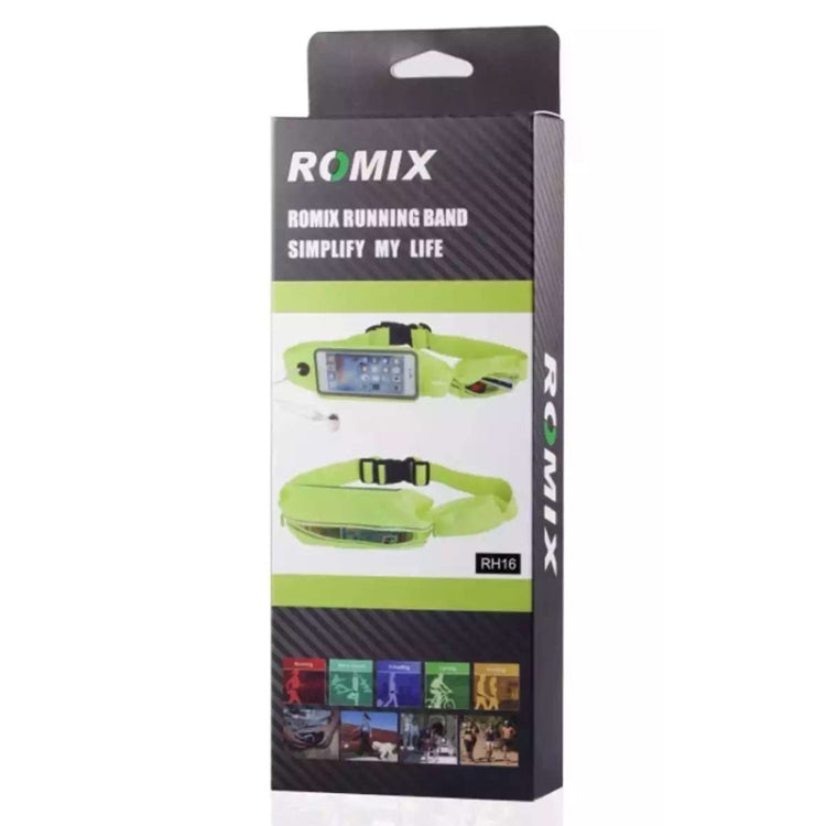 Romix RH16 Double Layer Design Fashionable Waterproof Waist Bag with Reflective Strip, 4.7 Inch