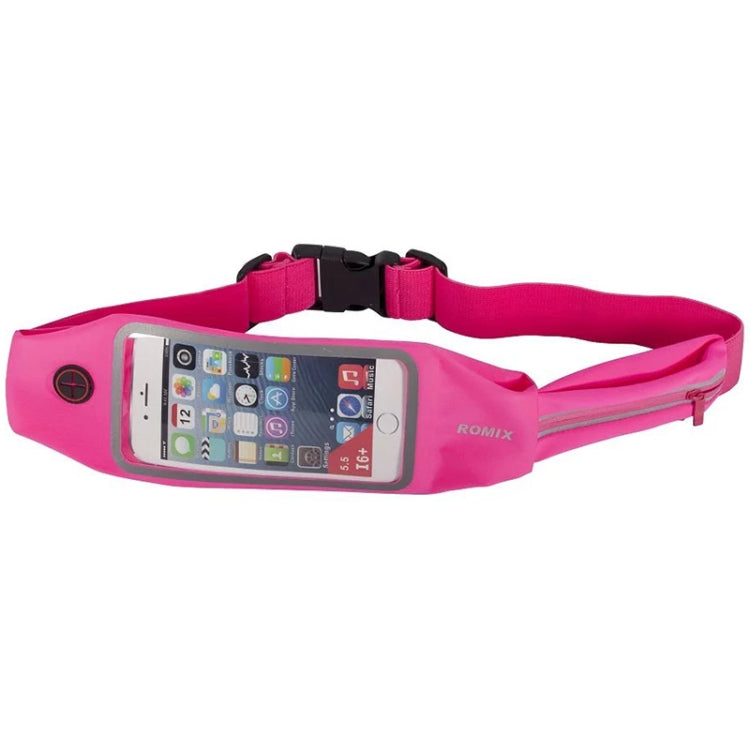 Romix RH16 Double Layer Design Fashionable Waterproof Waist Bag with Reflective Strip, 4.7 Inch