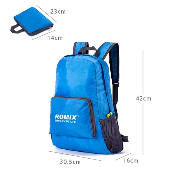 Romix RH27 Outdoor Folding Waterproof Double Shoulder Bag Backpack, Capacity: Below 20L