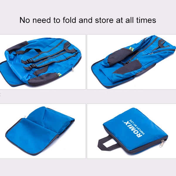 Romix RH27 Outdoor Folding Waterproof Double Shoulder Bag Backpack, Capacity: Below 20L