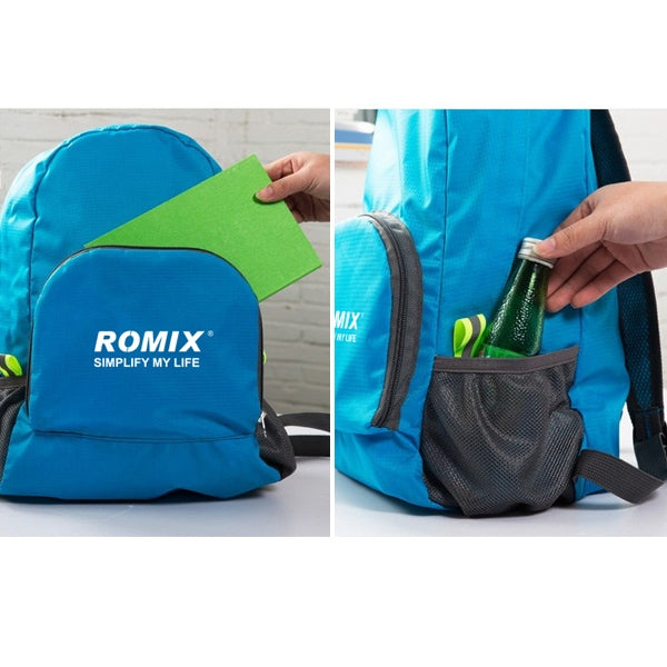 Romix RH27 Outdoor Folding Waterproof Double Shoulder Bag Backpack, Capacity: Below 20L