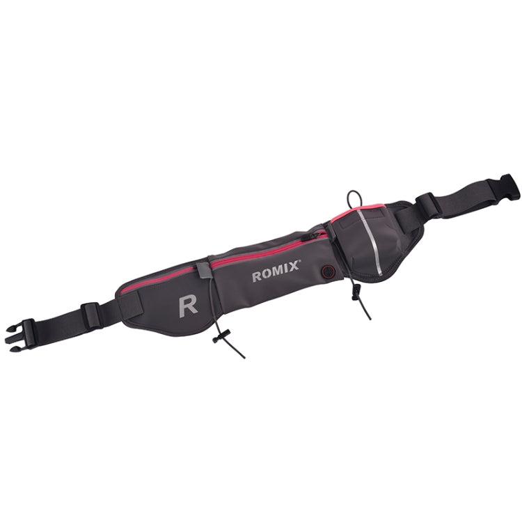 Romix RH42 Travel Fashionable Waterproof Waist Bag for Phones within 6.0 Inch, with Earphone Port (Grey)