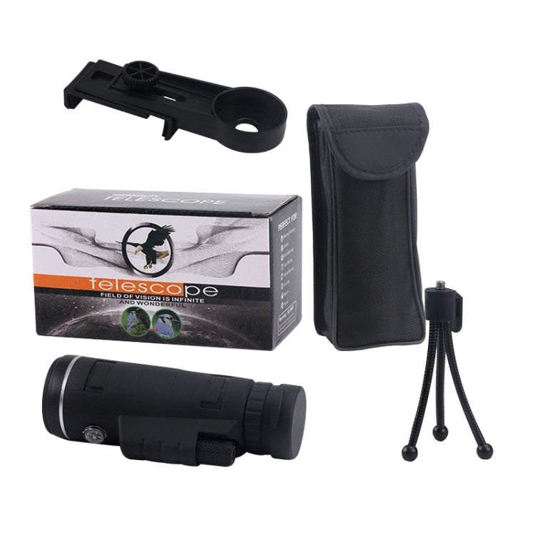 Short Focus 40x60 Life Waterproof Monocular Telescope with Clip
