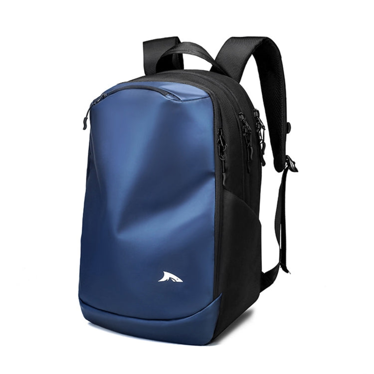 BAPASA A-005 Men Waterproof Large Capacity Laptop Backpack(Blue)