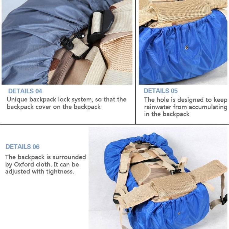 BLUEFIELD High Quality Oxford Cloth Reflector Rain Cover for Bags, Size: M, 42*73*20 cm