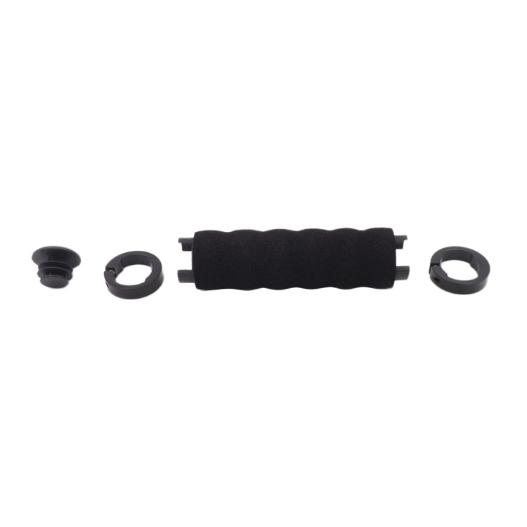 2 PCS AG30 Bicycle MTB Bike Lock-on Comfort Sponge Handlebar Hand-Stitched Grips(Black)