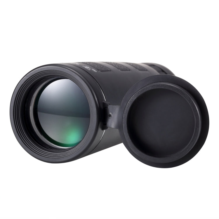 10x40mm Life Waterproof Optical Monocular Telescope with Universal Holder Clip, Clip Suitable for Width 5.8cm-9.2cm Mobile Phones(Black)