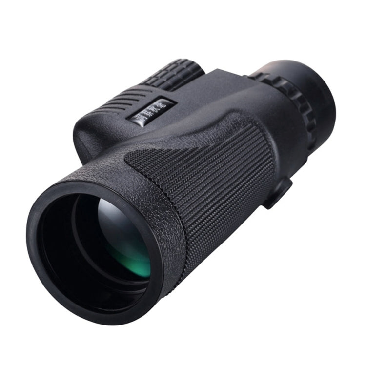12x50mm Life Waterproof Optical Monocular Telescope with Universal Holder Clip, Clip Suitable for Width 5.8cm-9.2cm Mobile Phones(Black)
