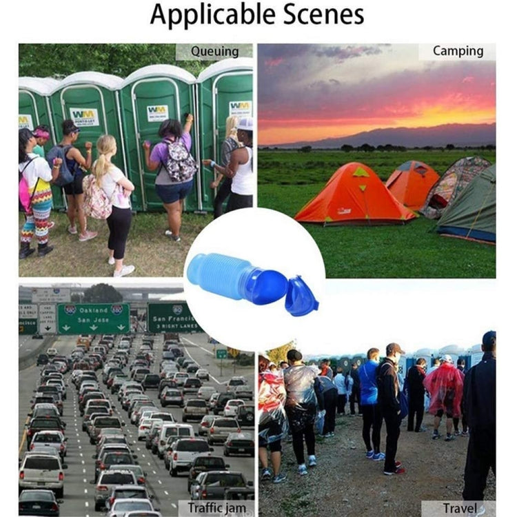 MTB-1 750mm Outdoor Car Travel Portable Resuable Scalable Travel Urinals Toilet Pee Bottle(Blue)