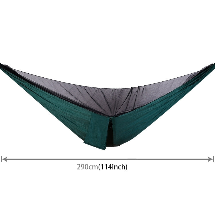 Outdoor Nylon Taffeta Hammock Portable Beach Swing Bed with Mosquito Net, Size: 2.9 x 1.4m