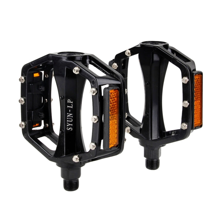 One Pair B861A Ball Bearing Pedals Aluminium alloy + Steel Axle 9/16 inch for Bike MTB BMX (Black)