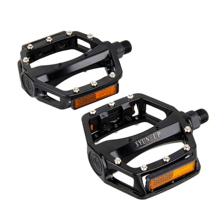 One Pair B861A Ball Bearing Pedals Aluminium alloy + Steel Axle 9/16 inch for Bike MTB BMX (Black)