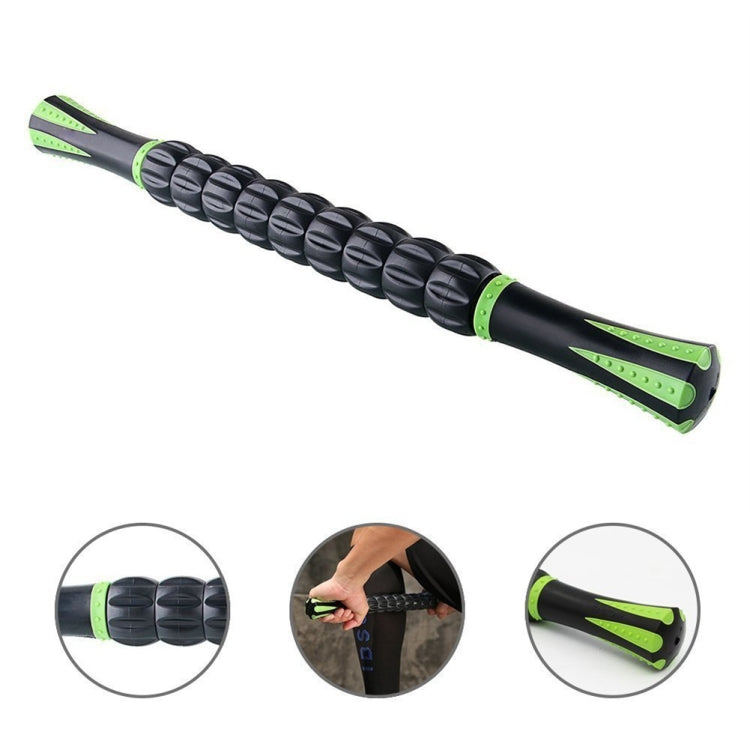 Yoga Health Care Nine Rollers Neck Leg Hand 3D Muscle Massage Stick, Random Color Delivery