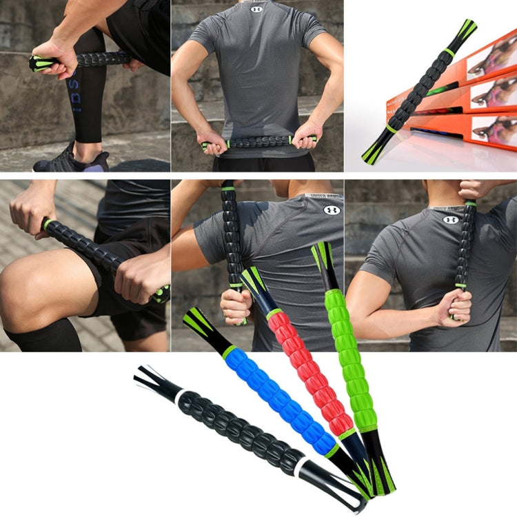 Yoga Health Care Nine Rollers Neck Leg Hand 3D Muscle Massage Stick, Random Color Delivery