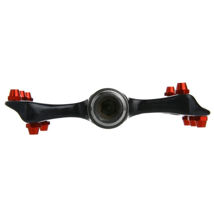 1 Pair B251C Road Bike Carbon Fiber + Titanium Axle Pedals (Black)