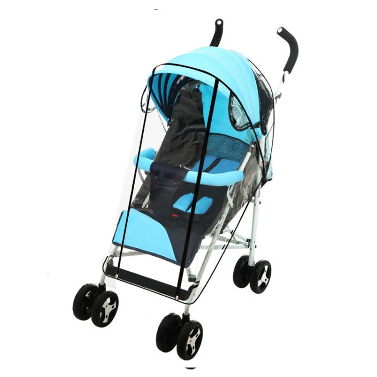 Adjustable Transparent Cover For Golf Carts, Baby Strollers And Wheelchairs To Provide Protection From Rain, Wind, and Mist, even mosquito(Transparent food grade small size  straight line mode)