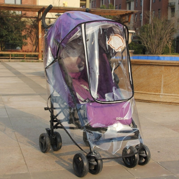 Adjustable Transparent Cover For Golf Carts, Baby Strollers And Wheelchairs To Provide Protection From Rain, Wind, and Mist, even mosquito(Transparent common rain cover)