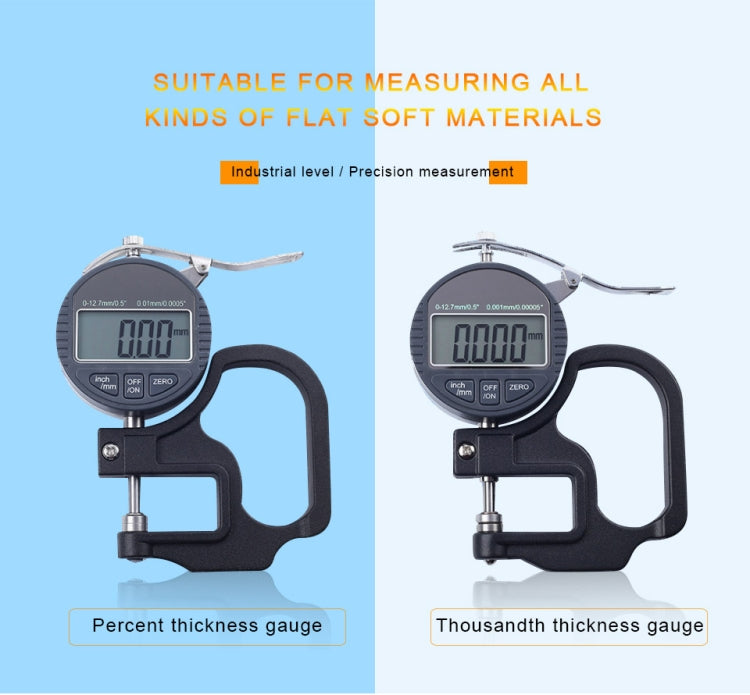 0-25mm Range Digital Display Micrometer Thickness Gauge