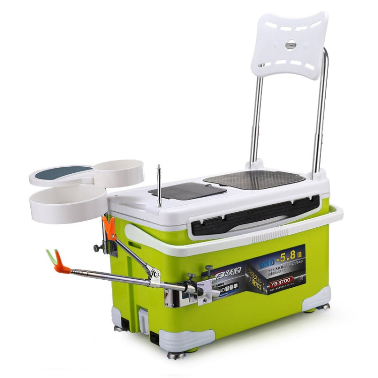 Multifunction Fishing Box Chair with Bait Tray & Umbrella Stand & Fishing Rod Stand Fishing Kit