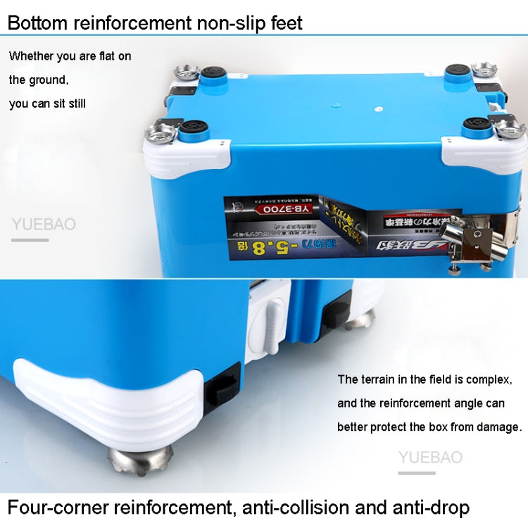 Multifunction Fishing Box Chair with Bait Tray & Umbrella Stand & Fishing Rod Stand Fishing Kit