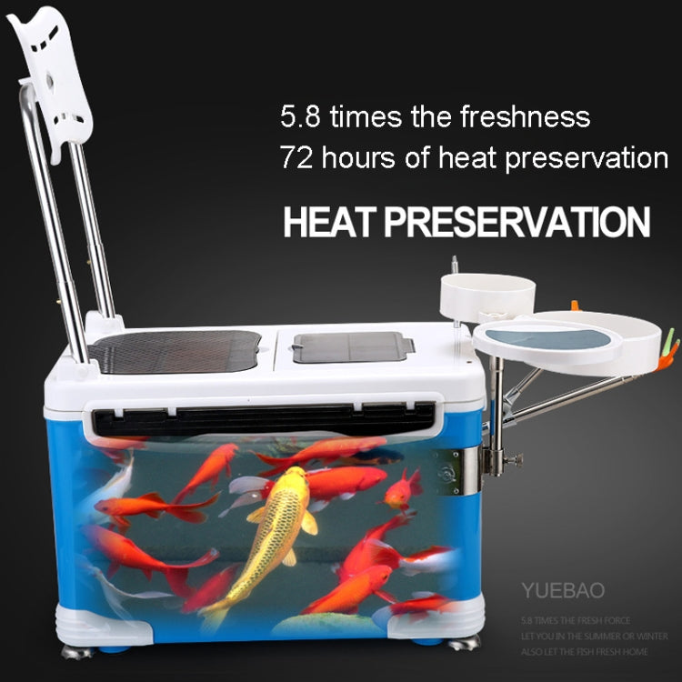 Multifunction Fishing Box Chair with Bait Tray & Umbrella Stand & Fishing Rod Stand Fishing Kit