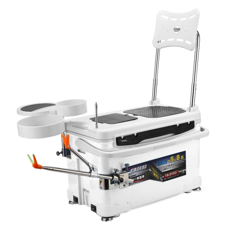 Multifunction Fishing Box Chair with Bait Tray & Umbrella Stand & Fishing Rod Stand Fishing Kit